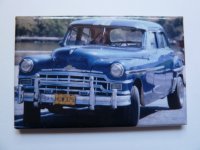 Magnet Blaues Auto 68x44mm
