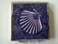 Taschenspiegel 6x6cm Jakobsmuschel
