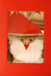 Weihnachtsmann aus Stroh