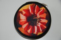 Geldbörse Papaya rund 9x3cm