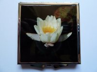 Taschenspiegel 6x6cm Seerose