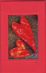 Zwei rote Herzen