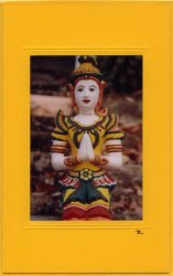 Tempelfigur gelb