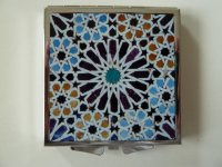 Taschenspiegel 6x6cm Mosaikstern