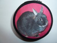 Geldbörse Hase rund 9x3cm