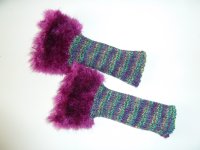 Armstulpen pink gemustert