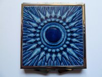 Taschenspiegel 6x6cm Blaue Sonne