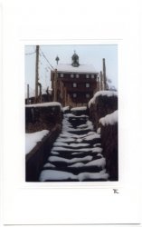 Stufen im Schnee